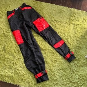 I.AM.GIA imperator red and black cargo pants xs
